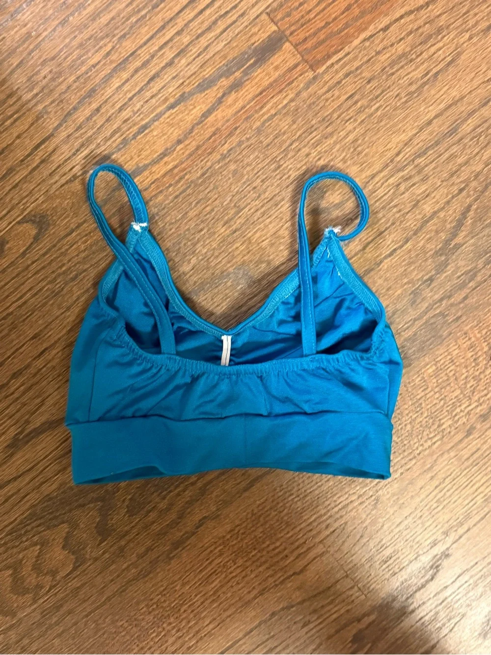 Kids Costume Bra Top with Decorative Rhinestones- Teal